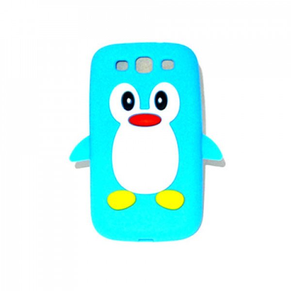 Wholesale Samsung Galaxy S3 / i9300 3D Penguin Case (Light Blue)